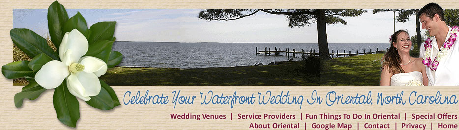 Weddings In Oriental, NC and a view across the Neuse River